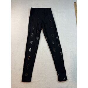 Women's Kadyluxe Indiana University Hoosiers Black Yoga Pant Legging Small Rare*